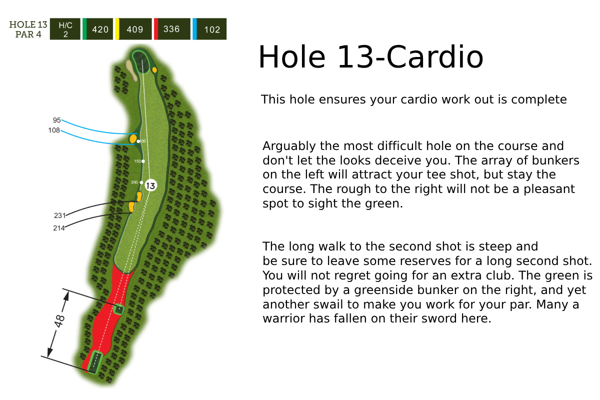 Hole 13 Layout