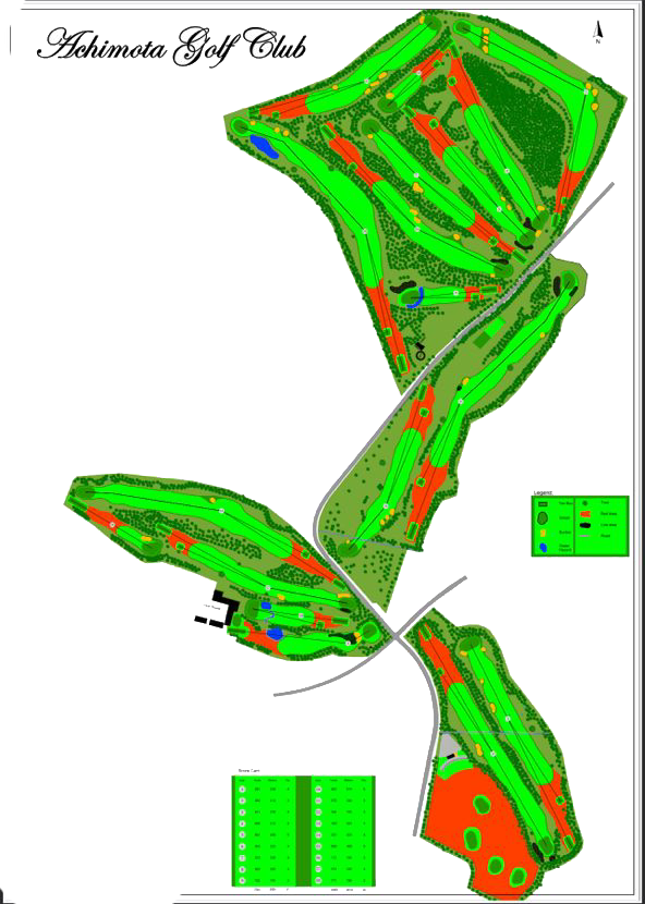 Achimota Golf Course Main Layout Map