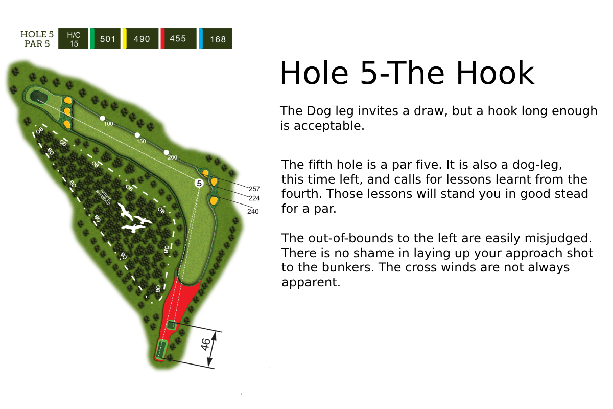 Hole 5 Layout